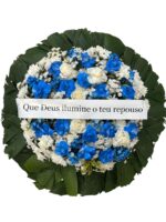 Coroa Média Rosas Brancas